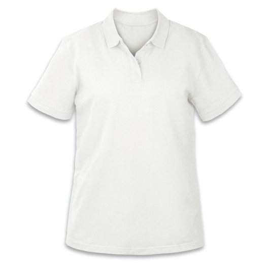 White Carter Womens Polos
